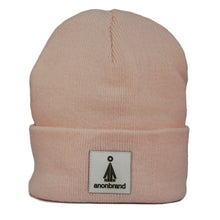 Load image into Gallery viewer, White-leather-label beanie (colors available)