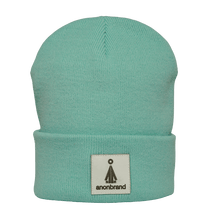 Load image into Gallery viewer, White-leather-label beanie (colors available)