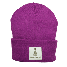 Load image into Gallery viewer, White-leather-label beanie (colors available)