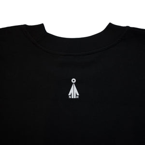 "Remain anon" oversized T-shirt - black
