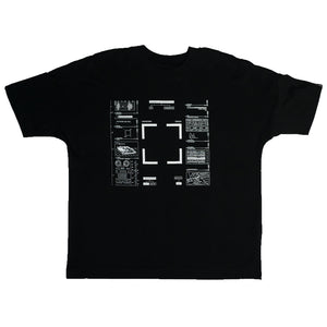 "Remain anon" oversized T-shirt - black