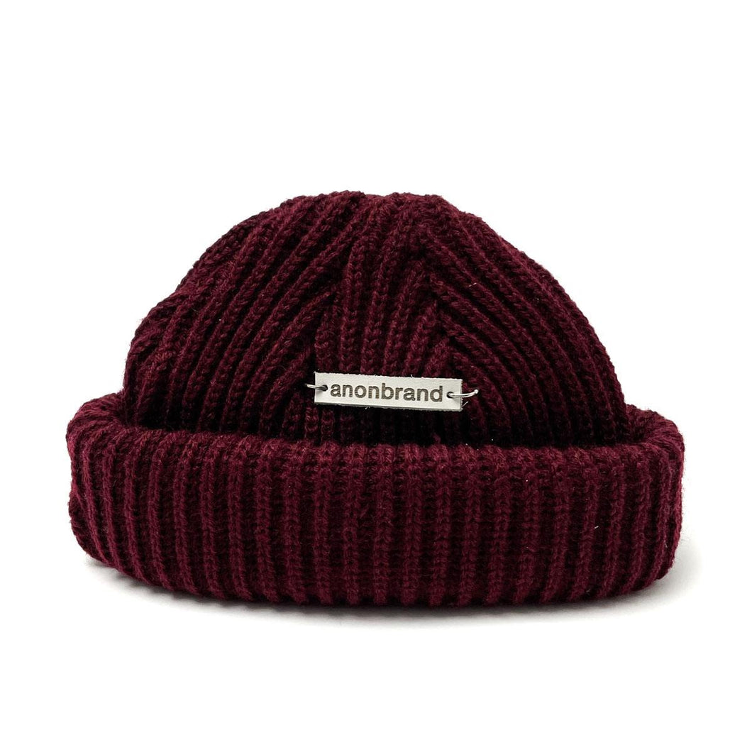 Fisherman beanie - burgundy